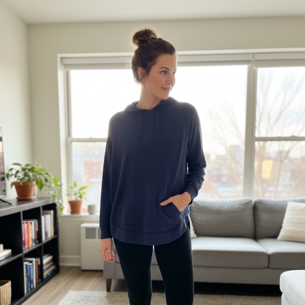 SONOMA Goods For Life Navy Blue Everyday Lounge Hoodie Sweatshirt - Size M